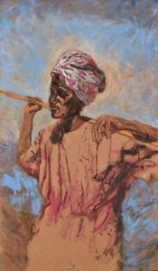 LAURIOZ Patrice 1959,Homme au turban,Conan-Auclair FR 2023-04-15