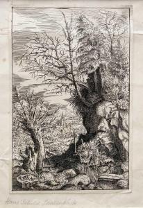 LAUTENSACK Hans Sebald 1524-1563,Landscape with Pollard Willow,1553,David Lay GB 2022-11-03