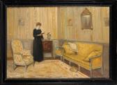 LAUTH Frederic 1865-1922,Femme à la lecture dans un intérieur,Joron-Derem FR 2017-05-02