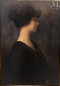 LAUTH Frederic 1865-1922,Portrait de femme au chignon,Millon & Associés FR 2023-04-05