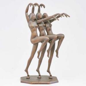 LAUTIER HENRI,Depicting a trio of female nude dancers,1929,Rago Arts and Auction Center 2019-02-23
