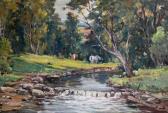 LAUVA Janis 1906-1986,Horse Pasture,1956,Antonija LV 2025-09-01