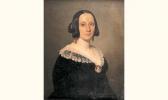LAVAUDAN Alphonse Lavauden 1796-1857,portrait de femme,Cornette de Saint Cyr FR 2003-06-11