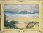 LAVERY John 1856-1941,The Wreck of the S.S. Delhi, Sidi Cassim, Morocco,1912,Christie's 2000-09-25