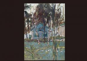 LAVINA Henri,Landscape of Blue and Avreil,Mainichi Auction JP 2009-10-02