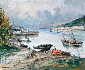 LAVOINE Robert L.P. 1916-1999,"Le port de Dierne".,Kahn & Associes FR 2007-03-13