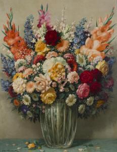 LAVRILLIER Gaston Albert 1885-1958,Mixed Flowers in a Vase,Tooveys Auction GB 2018-09-05