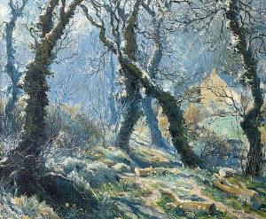 LAW Denys 1907-1981,Lamorna Vallery in Spring Showing Birch's Studio,David Lay GB 2023-10-26