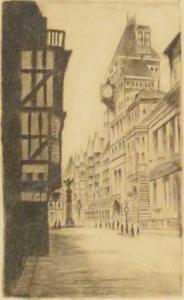 LAW Walter Edwin 1910-1930,London scenes,Gilding's GB 2023-07-18