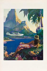 LAWLER PAUL GEORGE,FLY TO SOUTH SEA ISLES / VIA PAN AMERICAN,c. 1938,Swann Galleries US 2021-11-23