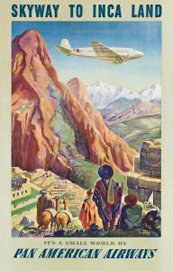 LAWLER PAUL GEORGE,SKYWAY TO INCA LAND / IT'S A SMALL WORLD BY PAN A,1938,Swann Galleries 2021-11-23