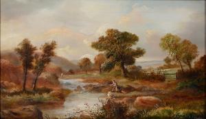 LAWLEY T 1900-1900,River Scenes with Anglers,Mellors & Kirk GB 2022-01-12