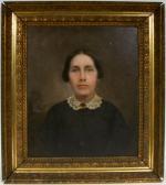 LAWMAN JASPAR H 1825-1906,Portrait of a lady,Dargate Auction Gallery US 2008-11-07