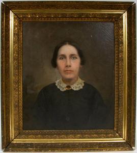 LAWMAN JASPAR H 1825-1906,Portrait of a lady,Dargate Auction Gallery US 2008-11-07