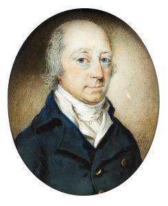 LAWRENCE George 1758-1802,Gentleman, wearing blue coat, white waistcoat, che,Bonhams GB 2014-12-03