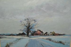 LAWRENCE John C 1900-1900,Winter rural landscape,20th Century,Lawrences of Bletchingley 2018-06-05