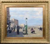 LAWRENCE P,Parisian street scene, with figures and vehicles, ,Tring Market Auctions 2016-11-25