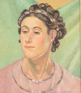 LAWRENSON Dorothy Alicia 1892-1976,Female Portrait,David Lay GB 2017-04-27