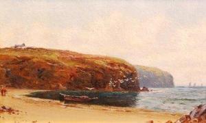 LAWSON Alexander 1886-1920,figures in a cove with figures on a beach ,Fieldings Auctioneers Limited 2011-02-12