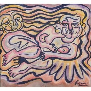 LAXEIRO Jose Otero Abeledo 1908-1996,Abstract Reclining Figures,Clars Auction Gallery US 2022-02-20