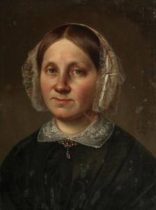 LAY F 1800-1800,Bildnis einer Dame mit Haube,1853,Kastern DE 2013-04-20