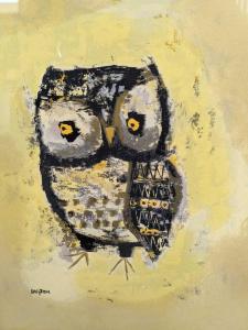 LAYTON MARGARET 1900-1900,Abstract study of an owl,20th century,Cheffins GB 2024-01-11