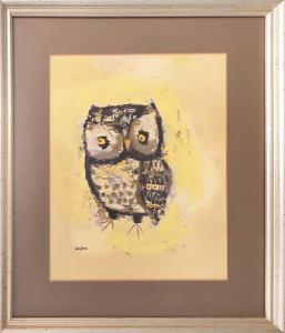 LAYTON MARGARET 1900-1900,study of an owl,Lots Road Auctions GB 2024-02-18