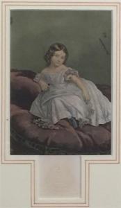 LE BLOND ABRAHAM,English Seated Girl No. 1865 Baxter Society Le Blo,Theodore Bruce 2019-02-24