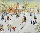 LE BRETON Edith 1912-1992,On a Wintry Afternoon in Bowdon, Altrincham, Chesh,Peter Wilson 2022-03-10