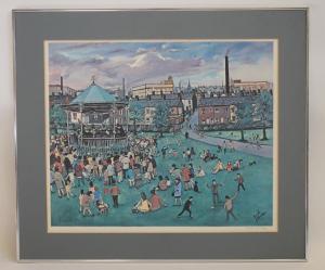 LE BRETON Edith 1912-1992,The Bandstand,Hartleys Auctioneers and Valuers GB 2016-03-23