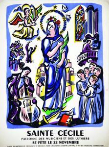 LE CHEVALLIER jacques,Sainte Cécile Patrone des Musiciens & Luthiers 22 ,1930,Artprecium 2016-10-26