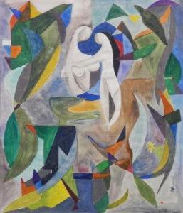 LE CLIFFORDE Maurice 1900-1900,Two figures in an abstract landscape,Rosebery's GB 2012-11-10
