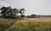 LE COUR Leon 1949,farm landscape with open fields,Nadeau US 2021-11-13