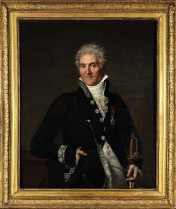 LE DRU Hilaire 1769-1840,Portrait de Philippe Merlin de Douai en habit de C,1812,Osenat 2022-06-25