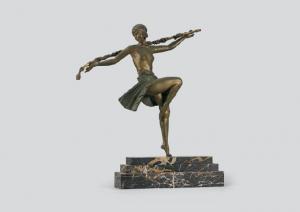LE FAGUAYS Pierre 1892-1962,Dancer with Thyrsus,Mainichi Auction JP 2024-04-05