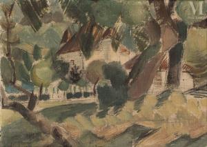 LE FAUCONNIER Henri 1881-1946,Paysage,1921,Millon & Associés FR 2023-06-28