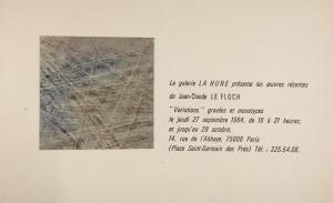 LE FLOCH Jean Luc 1945-2009,Untitled,1984,Rossini FR 2023-01-19