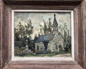 LE FORESTIER Rene 1903-1972,Chapelle bretonne,Adjug'art FR 2022-10-29