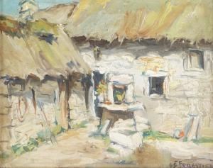 LE FORESTIER Rene 1903-1972,Cour de ferme,Ruellan FR 2024-05-18