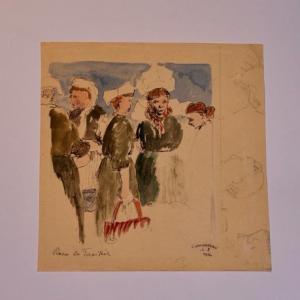 LE FORESTIER Rene 1903-1972,Femmes au marché,1938,Binoche et Giquello FR 2016-11-04