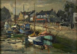 LE FORESTIER Rene 1903-1972,Harbour Scene,Halls GB 2023-10-31