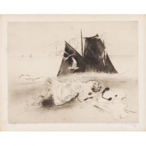 LE GRAND Louis,Au Bord De La Mer (By The Seaside),1902,Ripley Auctions US 2021-09-11