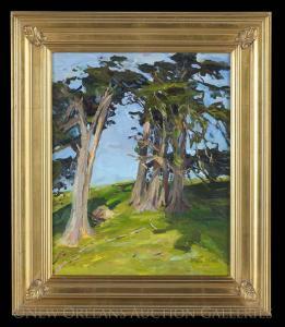 LE GRUE Jeanette 1952,Cypress on a Hill,New Orleans Auction US 2016-03-13