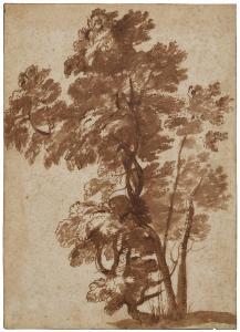 LE LORRAIN Claude Gellee 1600-1682,A group of trees,Christie's GB 2024-04-17