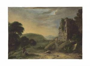 LE LORRAIN Claude Gellee 1600-1682,An Arcadian landscape,Christie's GB 2014-01-30