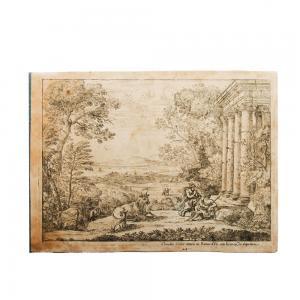 LE LORRAIN Claude Gellee 1600-1682,Mercury and Argus,1662,Ripley Auctions US 2024-02-10
