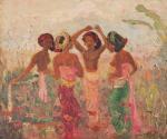 LE MAYEUR DE MERPRES Adrien Jean 1880-1958,Balinese girls in the garden,Christie's GB 2001-04-01