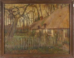 LE MEILLEUR Georges 1861-1945,Autumn in Normandy,Eldred's US 2022-02-11