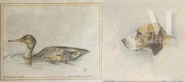 LE MESLE Hervé 1900-1900,un chien, et un canard,Millon & Associés FR 2021-10-13