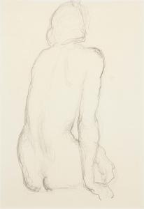 LE MOINE Francois,sketch of nude back,Maynards CA 2017-05-10